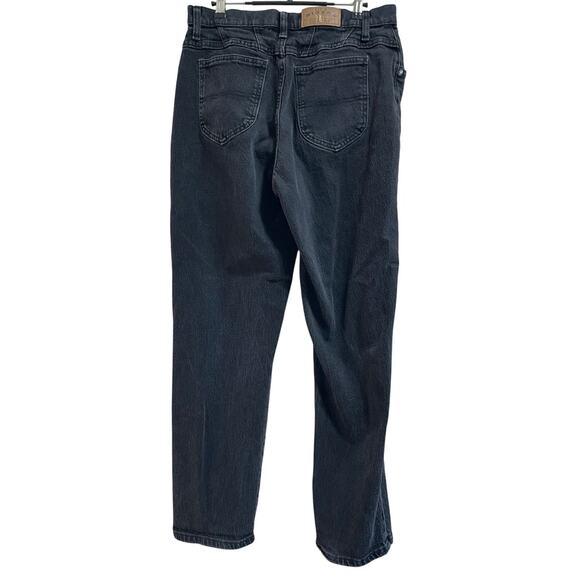 Vintage Black Denim Riders Straight Leg Denim Jeans - Size 12 - Picture 7 of 7